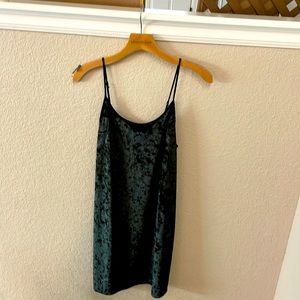 Victoria Secret Black velvet dress.